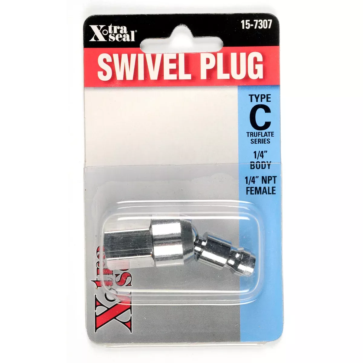 Auto. Type C Swivel Plug – 1/4″ Body, 1/4″ NPTF