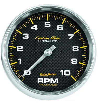Autometer C/F 5in 10000RPM In-Dash Tach 4898