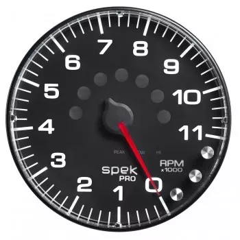 Autometer Spek-Pro 5in Tach w/ Shift Light & Peak Mem. P239328