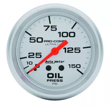 Autometer Ultra Lite 2 5/8in Oil 0-150 PSI Mech. 4423