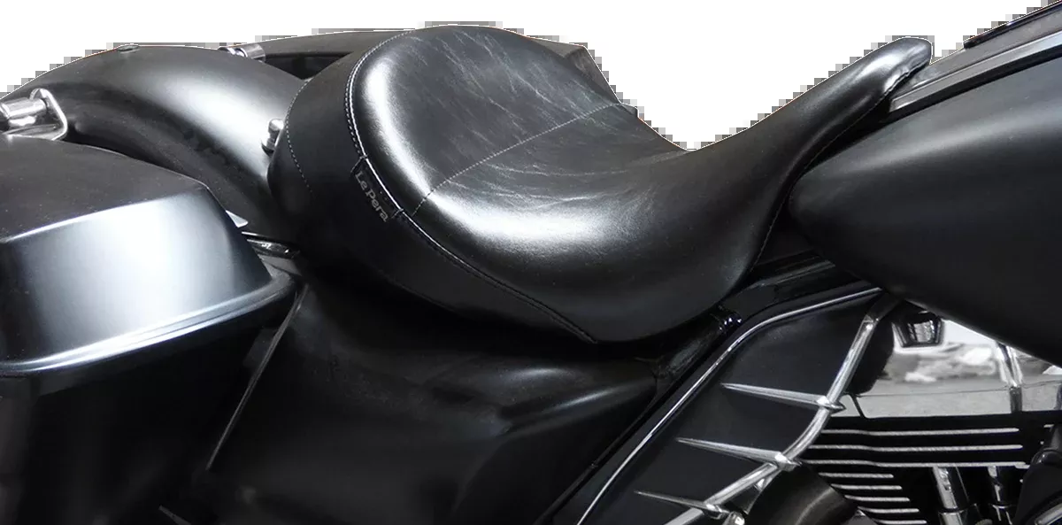 Aviator Up Front Solo Seat - Smooth - Black - FL '08-'24