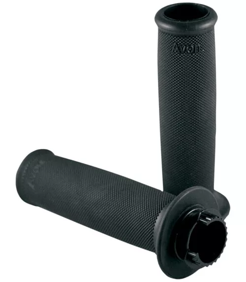 Avon Rubber Open Ended Black Handlebar Grips (SB-CC-87-R)