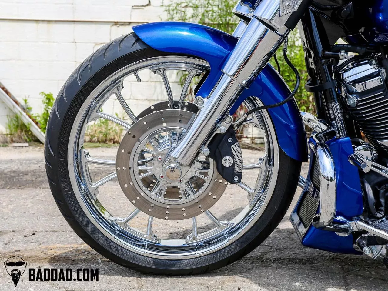 Bad Dad Color Matched Performance Front Fender for '86-24 Harley Davidson Touring & Softail Models - 21"