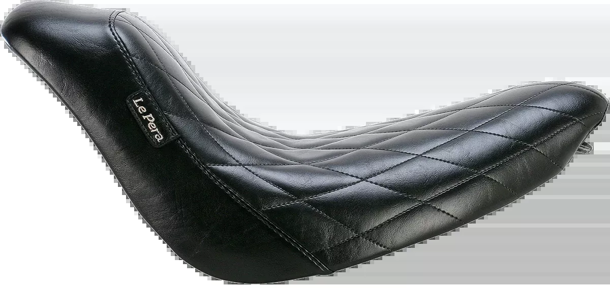 Bare Bones Solo Seat - Diamond Stitch - Black - Softail '06-'17