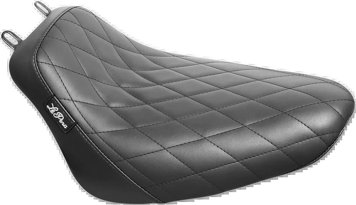Bare Bones Solo Seat - Diamond Stitch - Black - Softail '18-'23