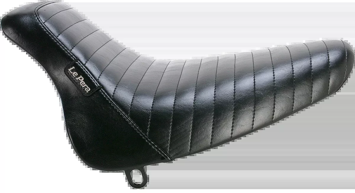 Bare Bones Solo Seat - Pleated - Black - Softail '00-'07