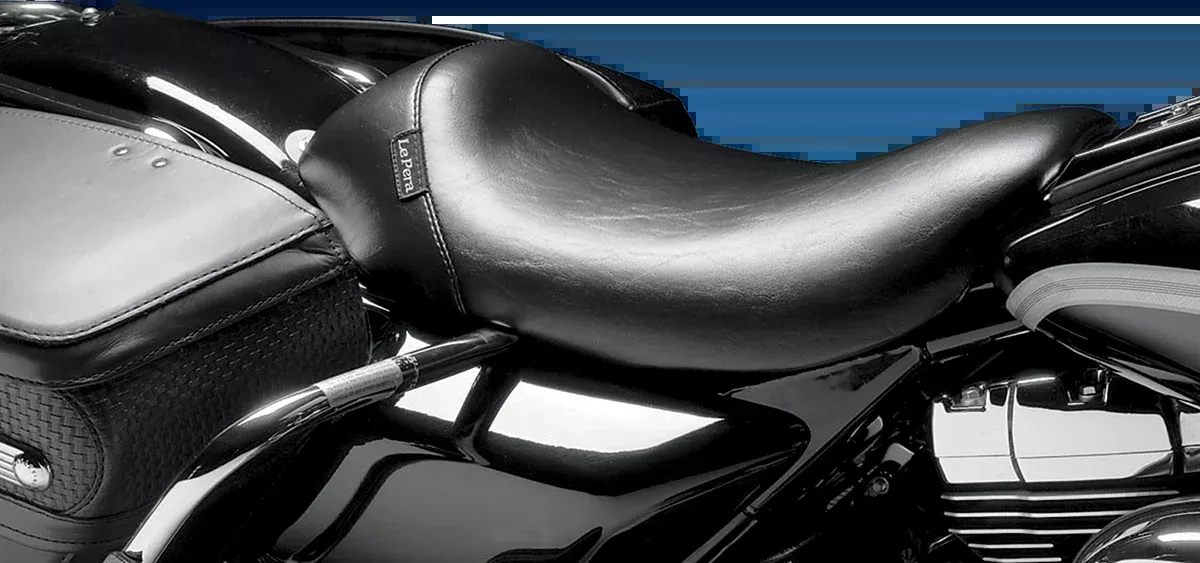 Bare Bones Solo Seat - Smooth - Black - FLHR '97-'01