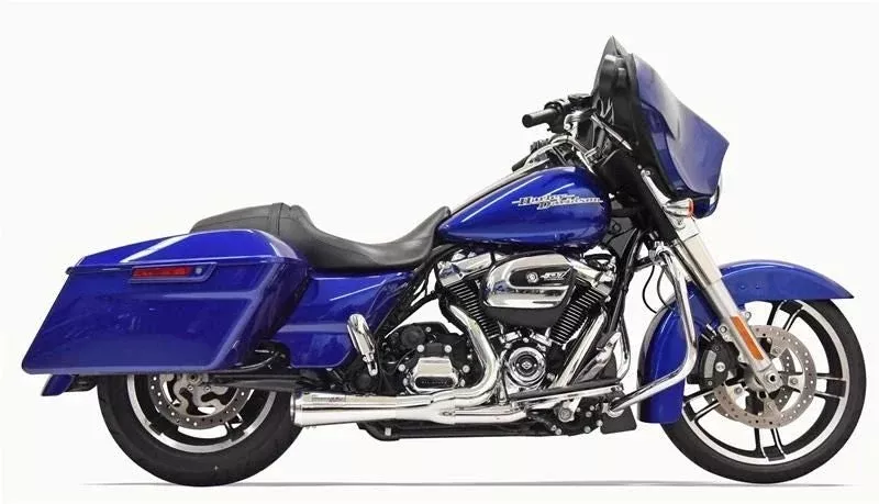 BASSANI 2:1 SHORTY ROAD RAGE MEGA EXHAUST HARLEY BAGGERS 99-16