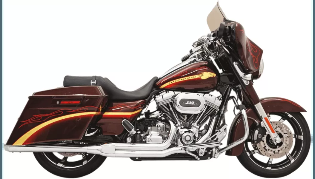 Bassani Road Rage 2:1 Exhaust for '10-16 Harley Davidson FL Models - Chrome