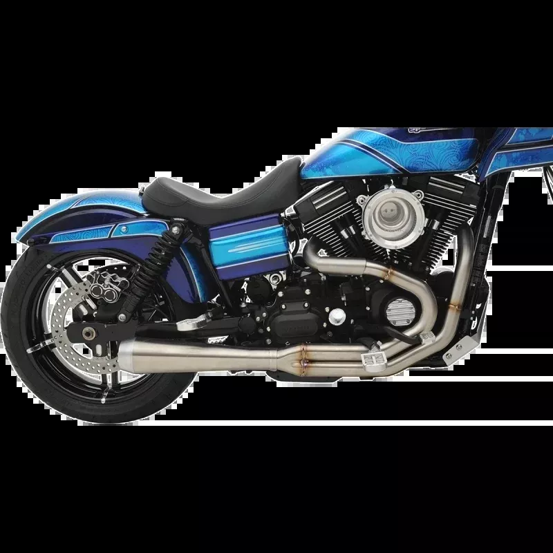 BASSANI RR3 STAINLESS 2:1 EXHAUST SYSTEMS 99-17 HARLEY DAVIDSON DYNA