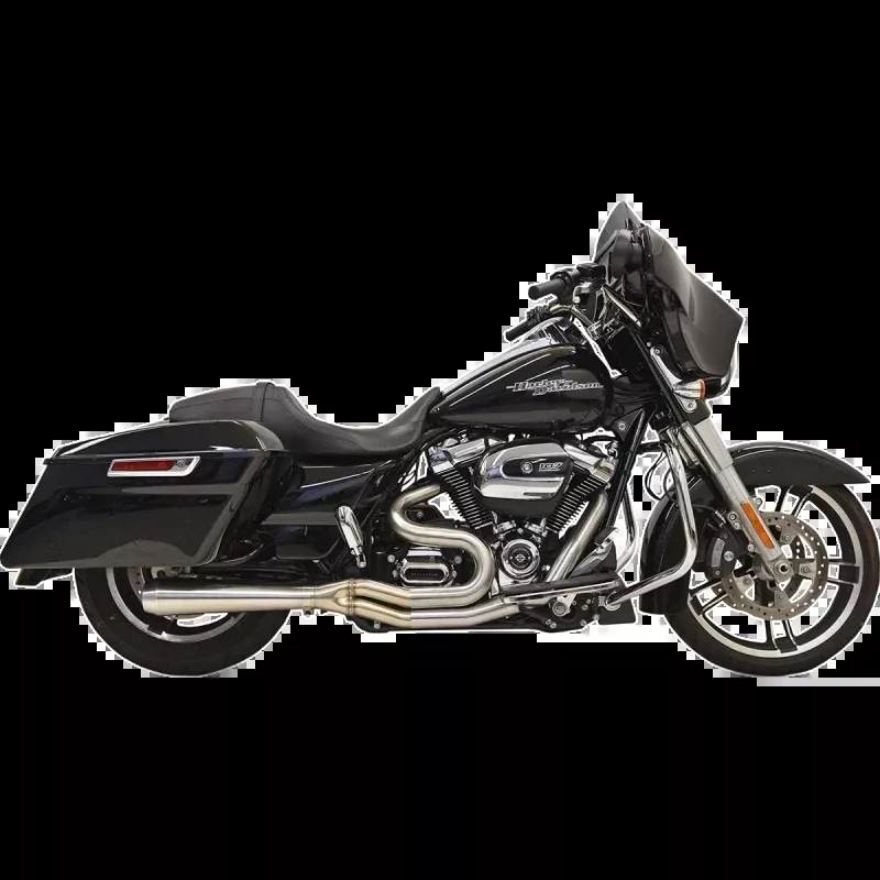 BASSANI SHORT 2:1 ROAD RAGE 3 EXHAUST STAINLESS HARLEY BAGGERS