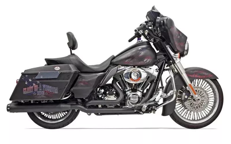 Bassani True Dual Down Under Headpipes for '09-16 Harley Davidson Touring Models (Select Finish)