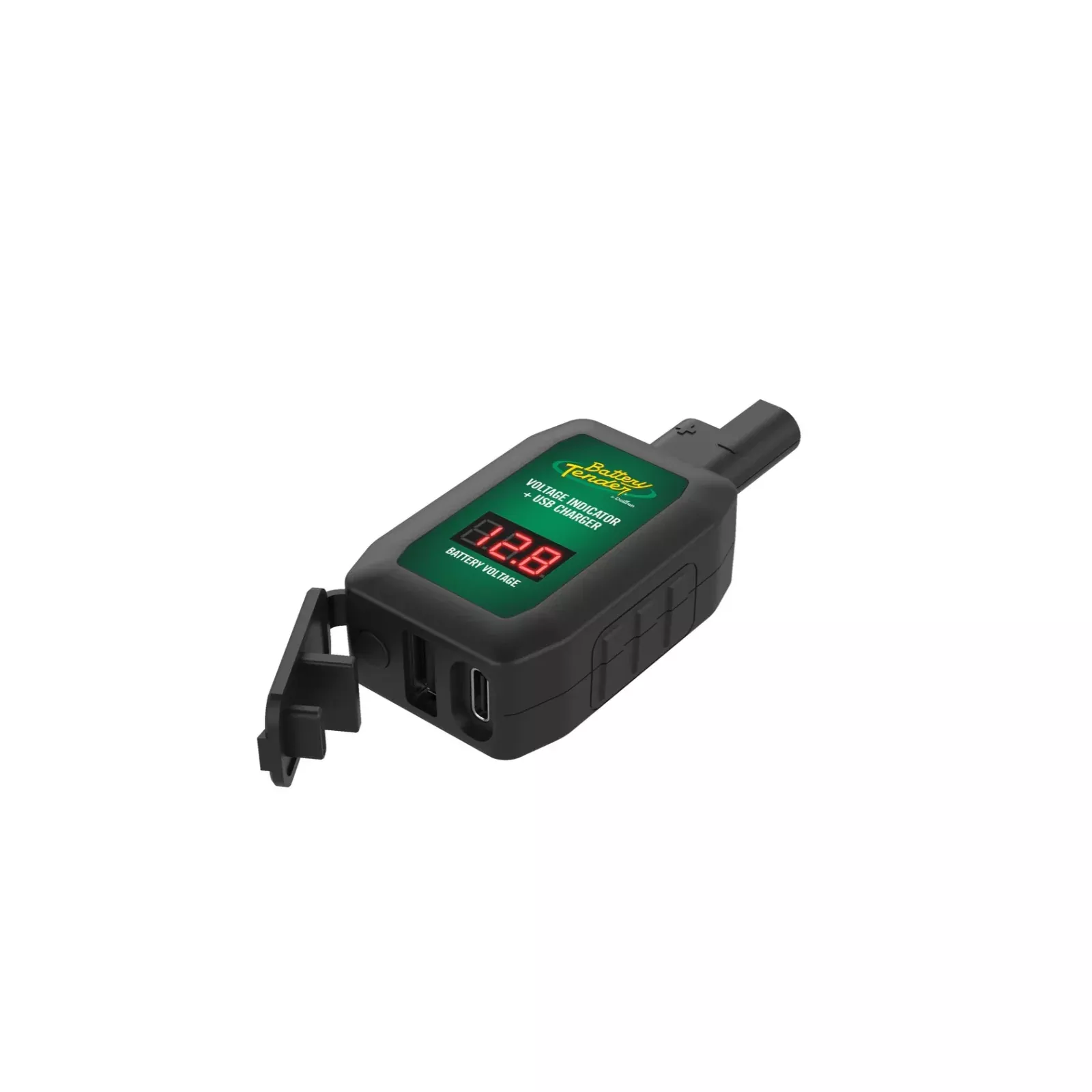 BATTERY TENDER - BATTERY TENDER USB CHARGERS AND ACCESSORIES - LCD VOLTAGE INDICATOR W / USB & USB TYPE-C CHARGING ADAPTERS