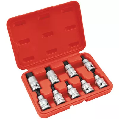 BikeMaster 9-Piece 1/2″ Drive Metric Hex Sockets Set