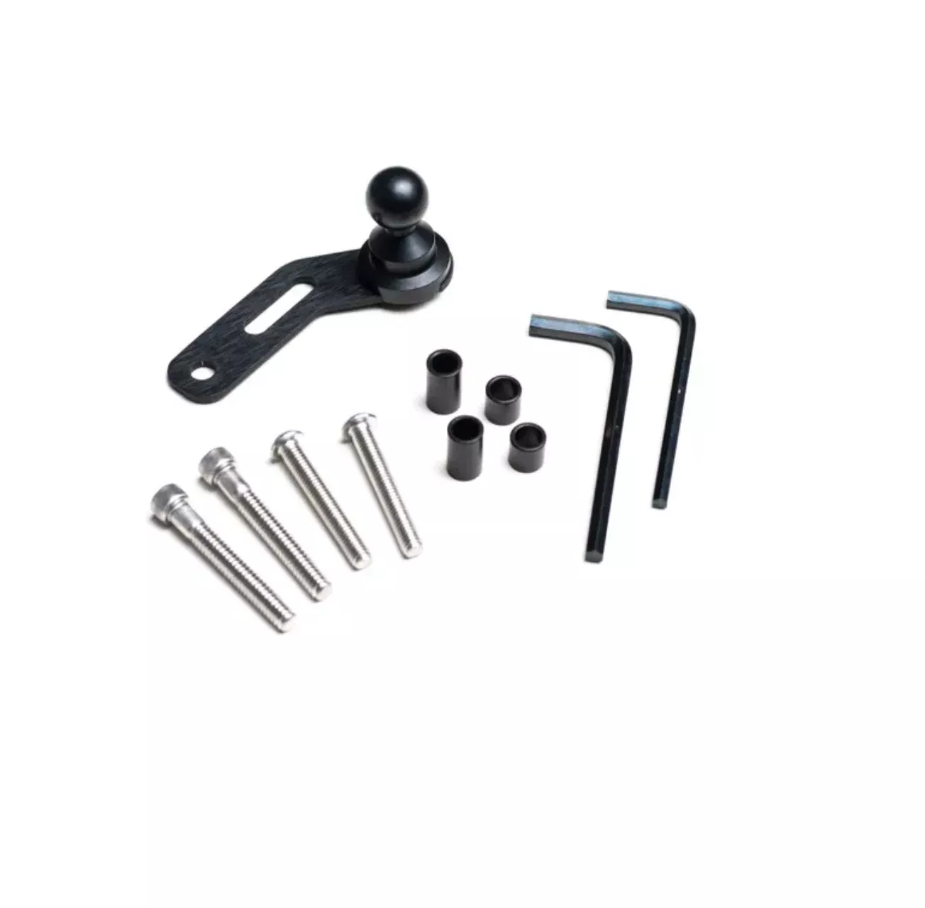 Biker Gripper Cell Phone Control/Perch (Mount Only-No Head)-(Black & Chrome Mounting Bracket Versions-Harley or Metric)-STREET-ADVENTURE-DIRT-