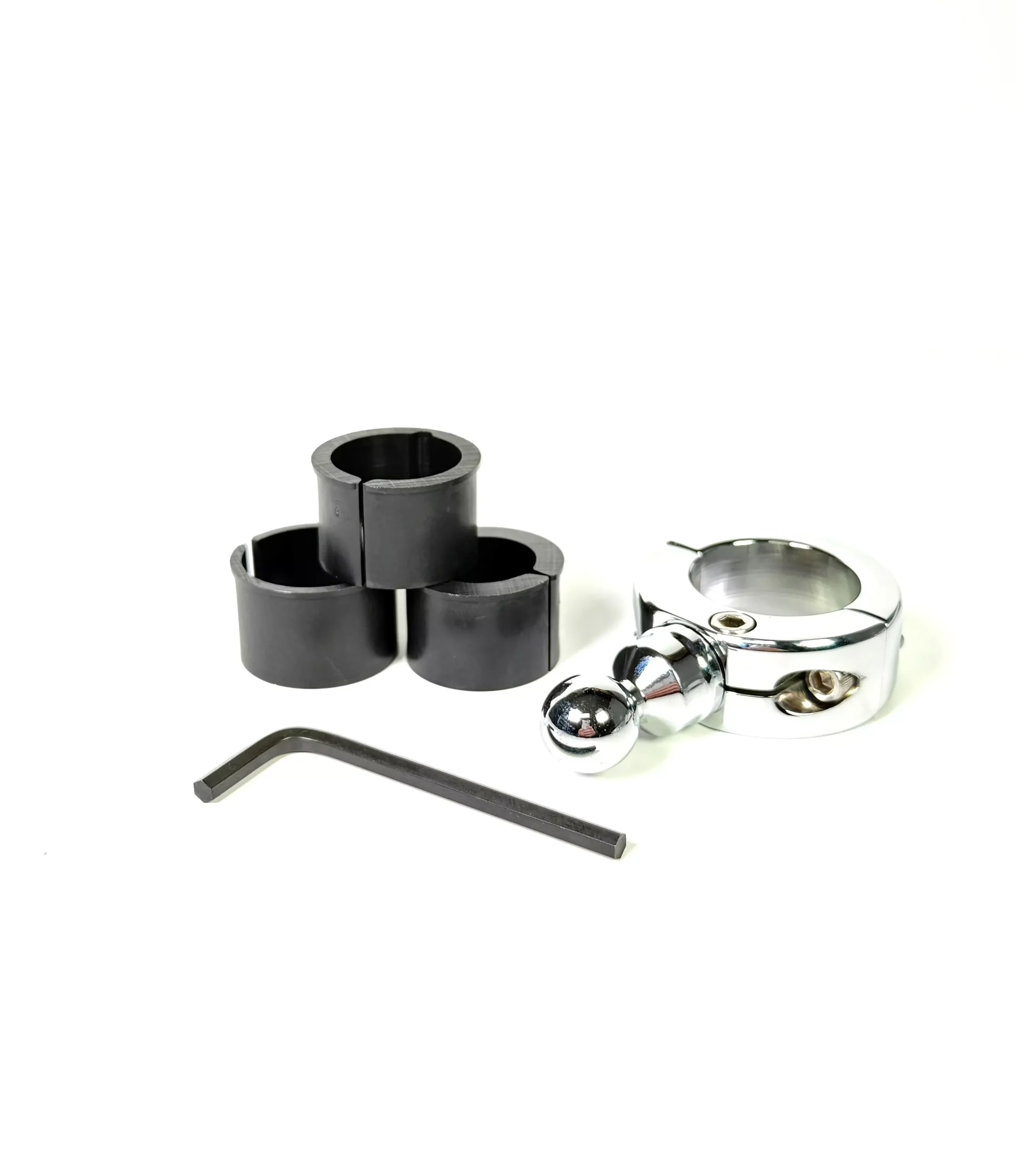 Biker Gripper Cell Phone Handlebar Universal Bar (Mount Only-No Head) in Black or Chrome-Harley or Metric-STREET-ADVENTURE-DIRT