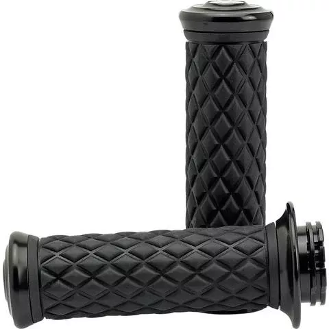 BILTWELL AlumiCore Grip Set Dual Cable – Black