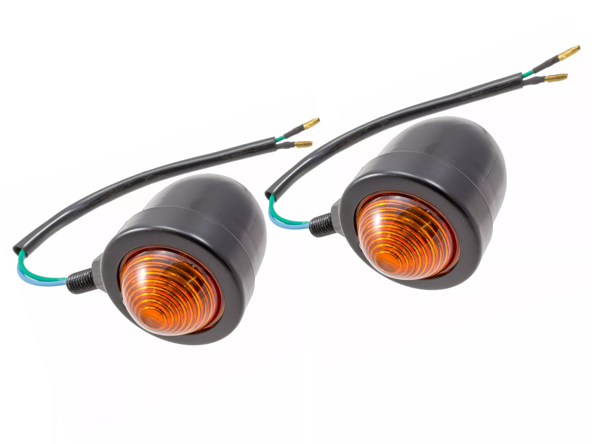 Black Bullet Style Turn Signals (Pair)