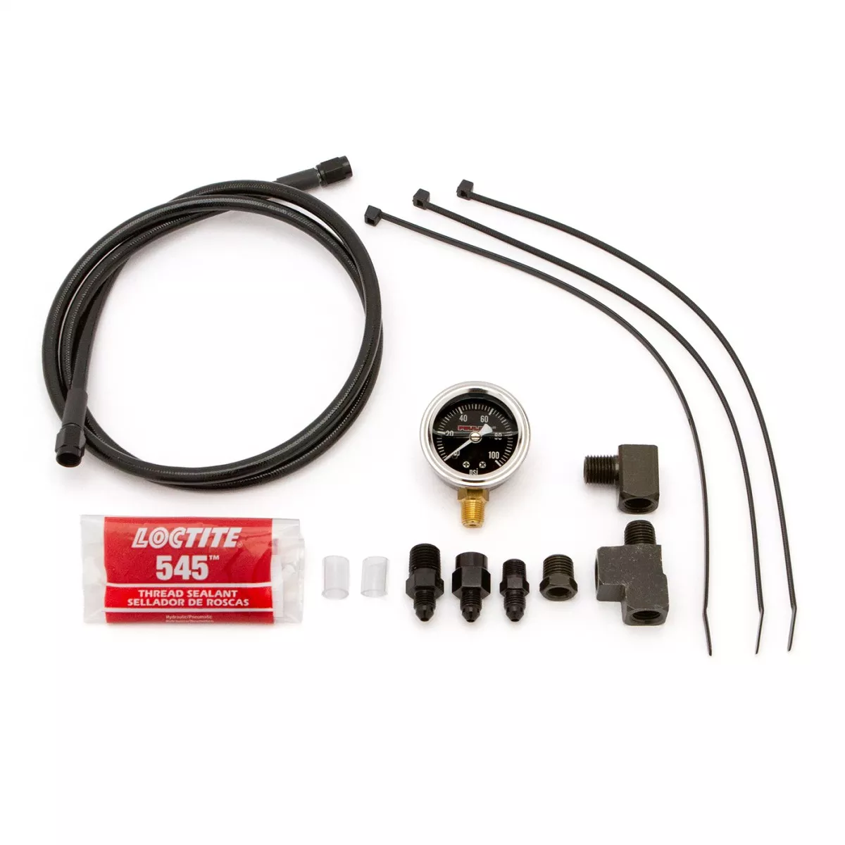 BLACK REMOTE OIL PSI GAUGE KIT
