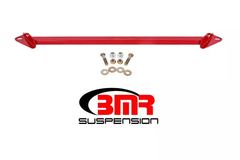 BMR Suspension Front 2-Point Subframe Chassis Brace – Red fits 2015-2024 Ford Mustang S550