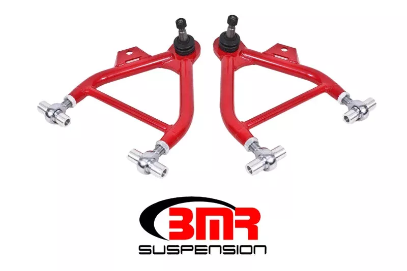 BMR Suspension Lower A-Arms (Coilover Only) w/ Adj. Rod End and Tall Ball Joint - Red fits 1979-1993 Ford Mustang Fox