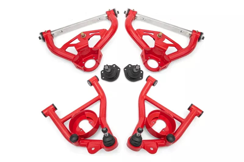 BMR Suspension Non-Adjustable A-Arm Kit – Red fits 1978-1987 Buick Regal / 1982-1983 Buick Regal Estate Wagon / 1987 Buick Regal GNX / 1984-1987 Buick Regal Grand National