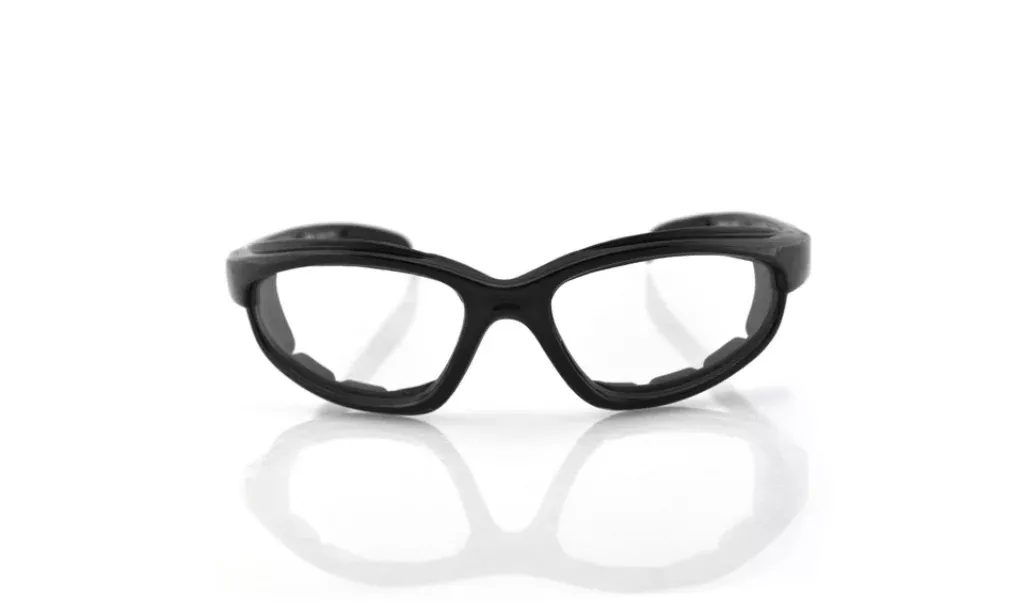 Bobster Fat Boy Gloss Black Motorcycle Riding Glasses
