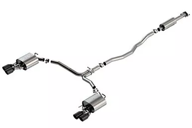 Borla 140823BC S-Type Cat-Back Exhaust System 2.5 in. 2.25 in. Dual