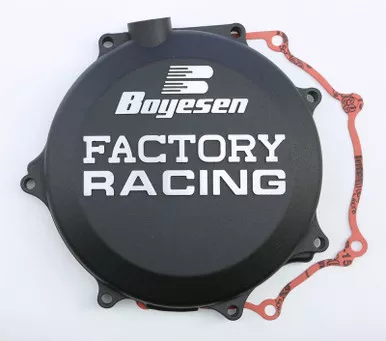 Boyesen Factory Racing Clutch Cover (Black) - CC-18B