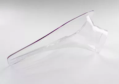 Brake Duct-Clear Teardrop 1-Hole BBP-7021