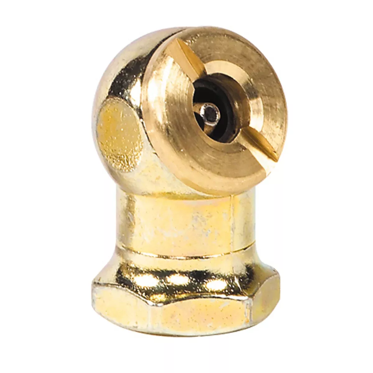 Brass Ball-Foot Air Chuck (Closed)