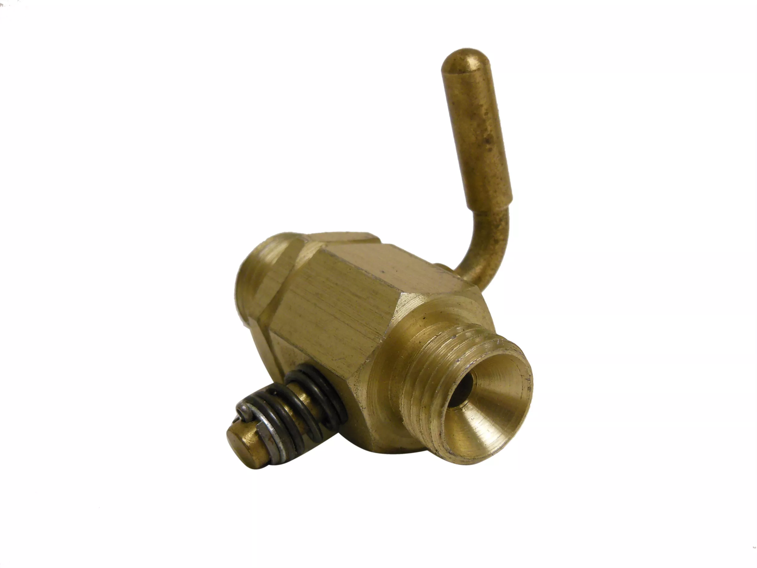 Brass Fuel Petcock Threaded Ends: 1/2-20