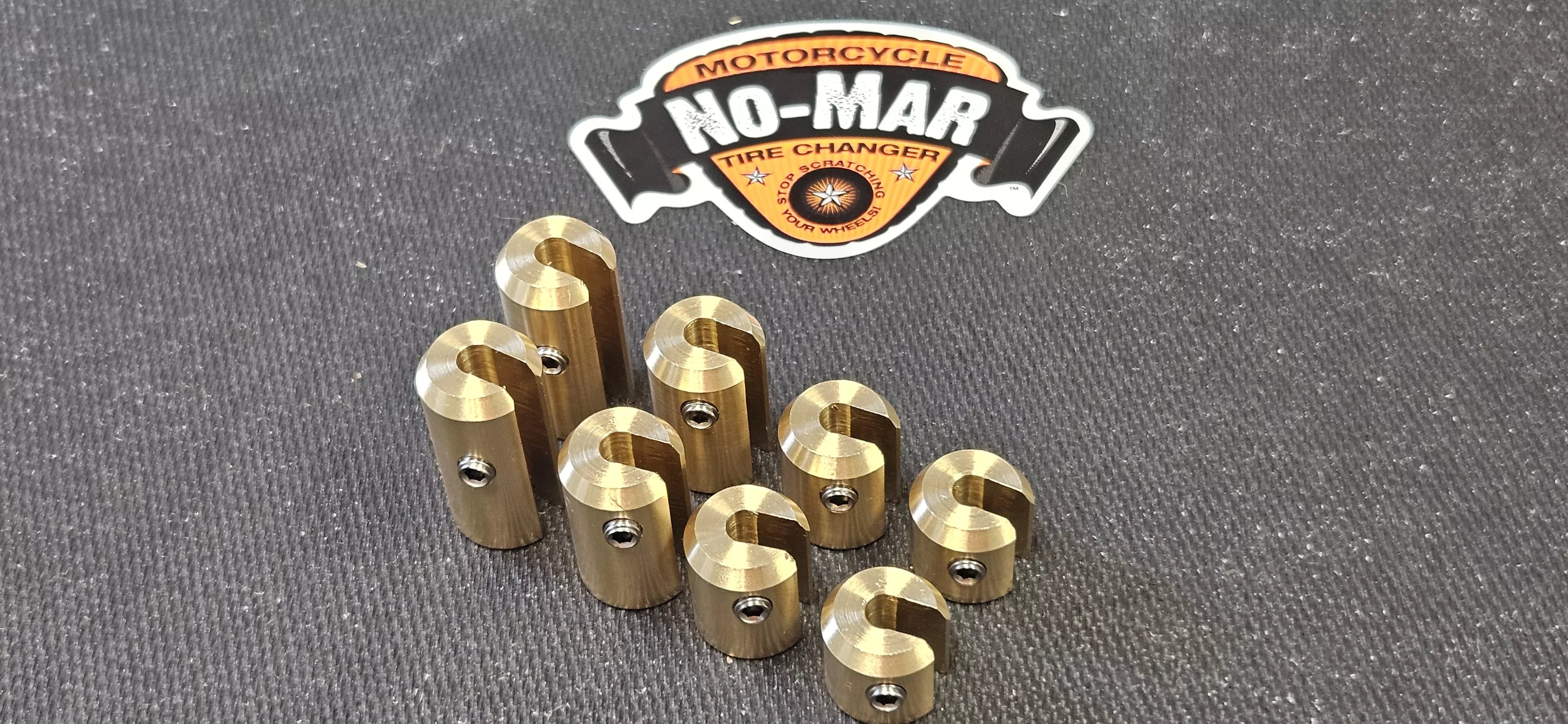 Brass Re-Usable Motorcycle Spoke Weights 8pc