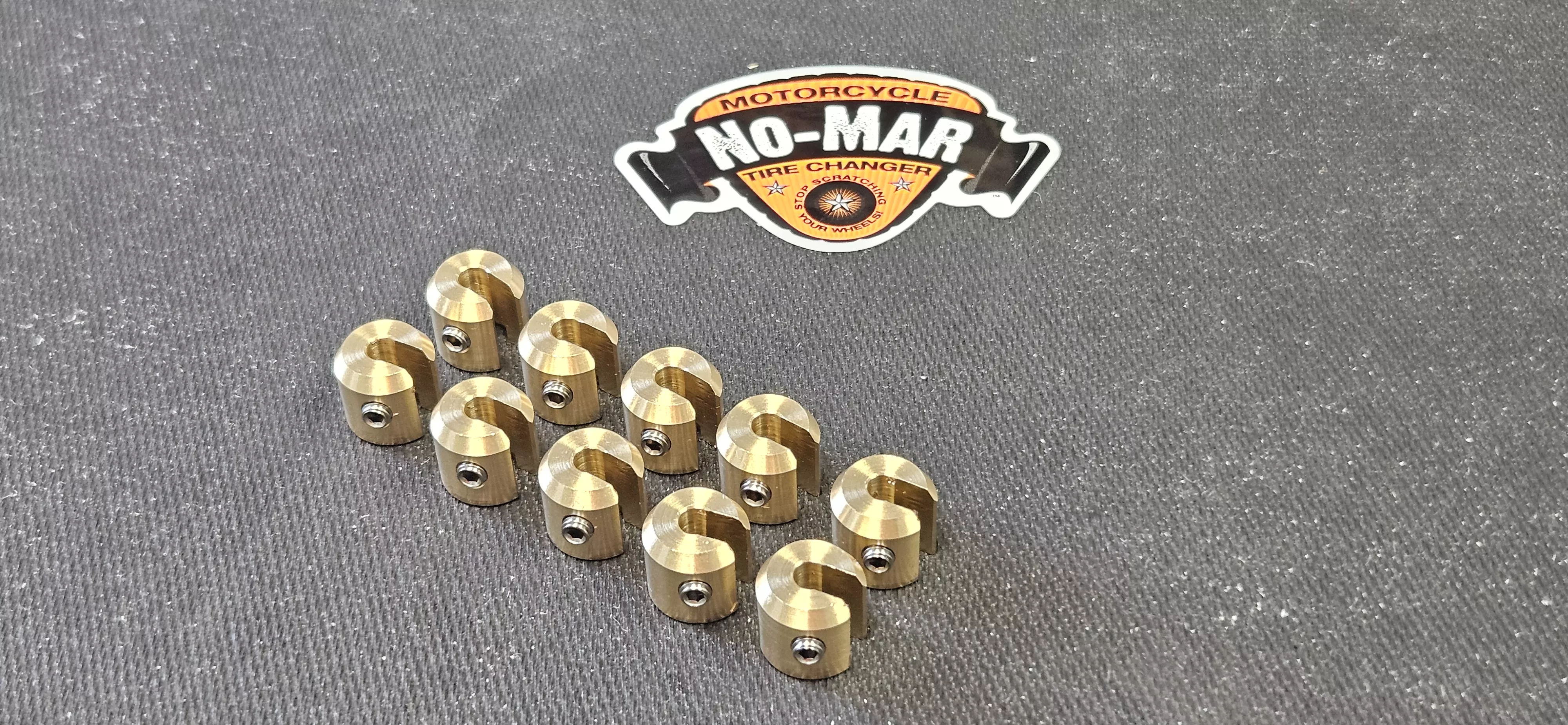 Brass Re-Usable Spoke Weights 10 pc. 1/2 oz.