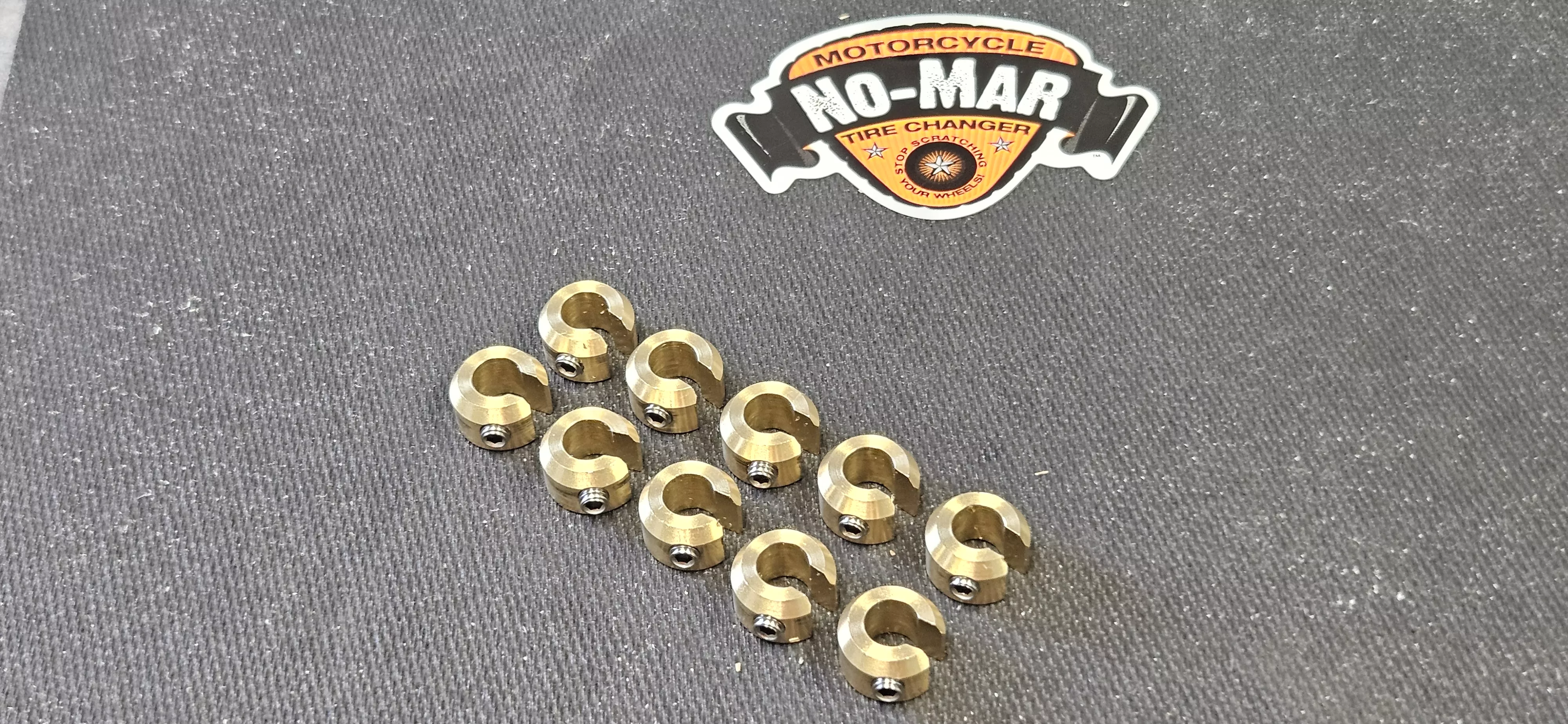 Brass Re-Usable Spoke Weights 10 pc. 1/4 oz.