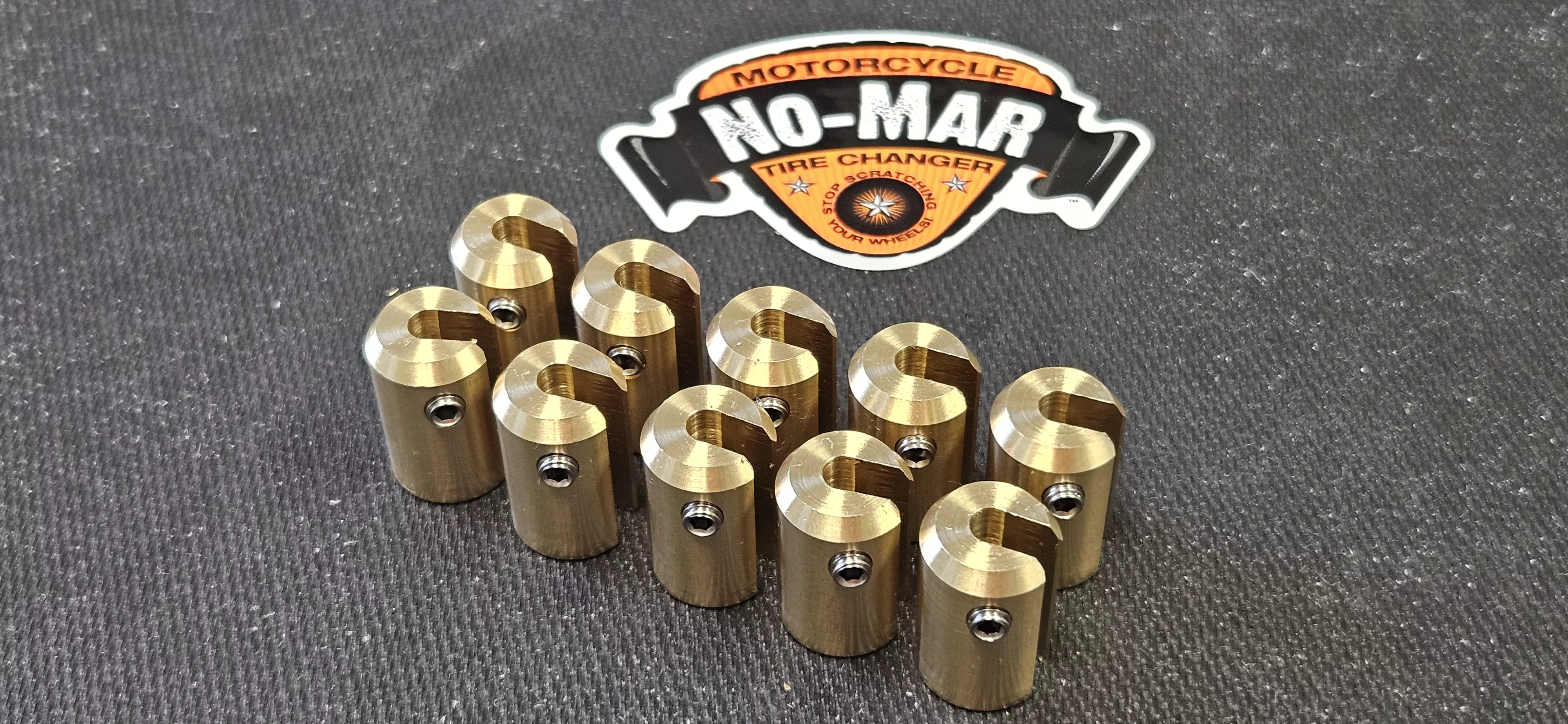 Brass Re-Usable Spoke Weights 10 pc. 1 oz.