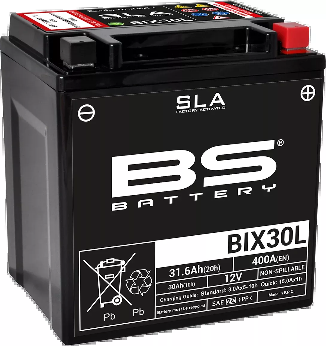 BS Battery SLA Factory-Activated Maintenance-Free Battery 300631— Universal