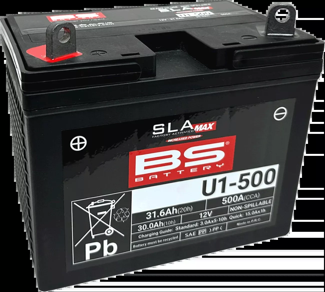 BS Battery SLA Max Factory-Activated AGM Maintenance-Free Battery 300899 – Polaris / Yamaha 2004-2025