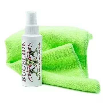Bugslide 4 Ounce Spray Bottle With Microfiber Cloth Included!