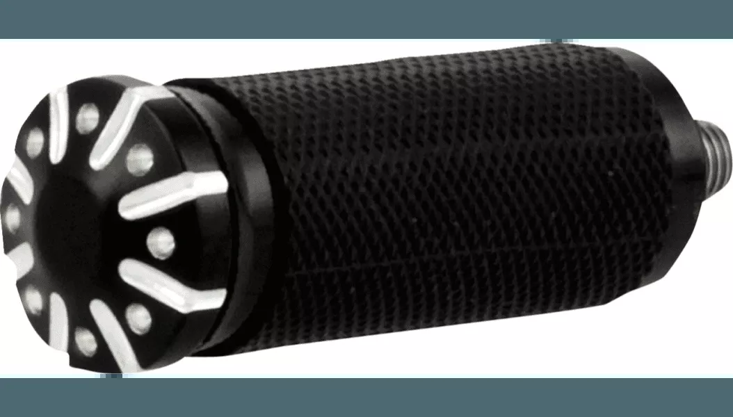 Burly Brand Hawk Toe Peg for Harley Davidson - Black Machined