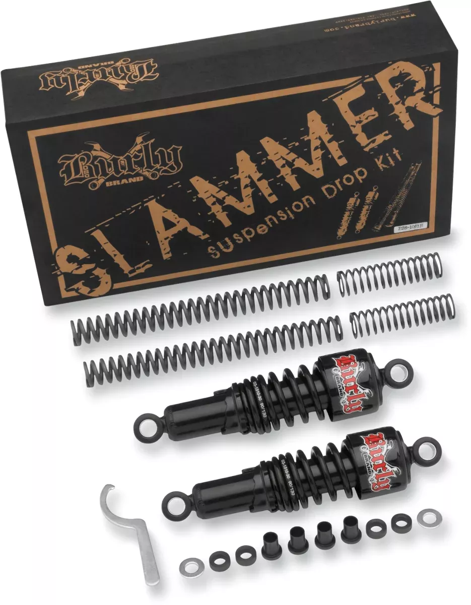 Burly Brand Slammer Black Suspension Lowering Kit for 2004-2015 Harley Sportster
