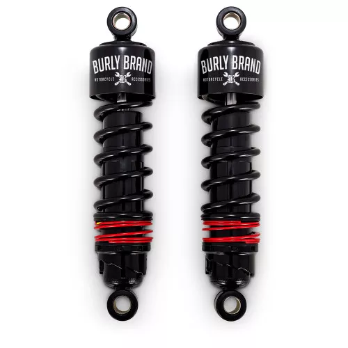 Burly Slammer Plus Shocks for 1988-2003 Harley Sportster - Black