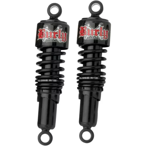 Burly Slammer Shocks for 1999-2024 Harley Touring - Black