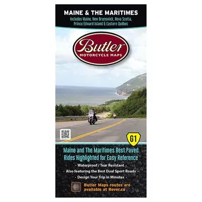 Butler Motorcycle Maps Maine & The Maritimes