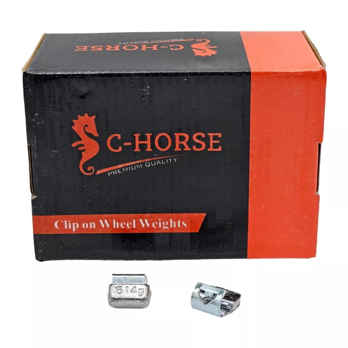 C-HORSE 0.50 oz AW Style Clip-On Wheel Weights – 250 PCS (Lead Material)