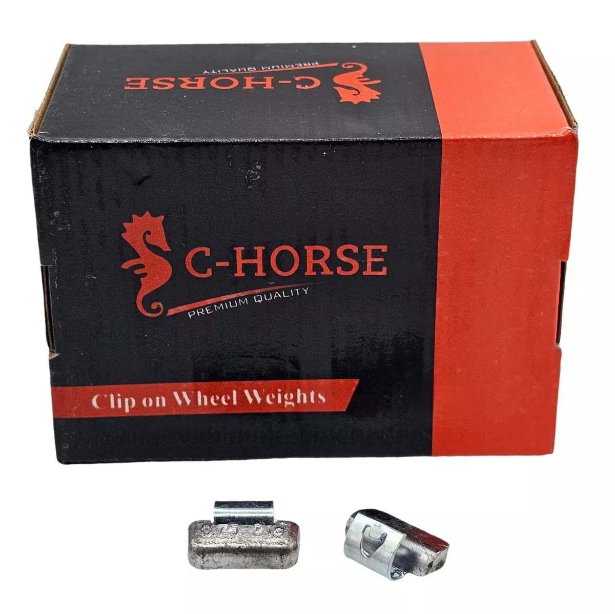 C-HORSE 0.75 oz MC Style Clip-On Wheel Weights – 250 PCS (Lead Material)