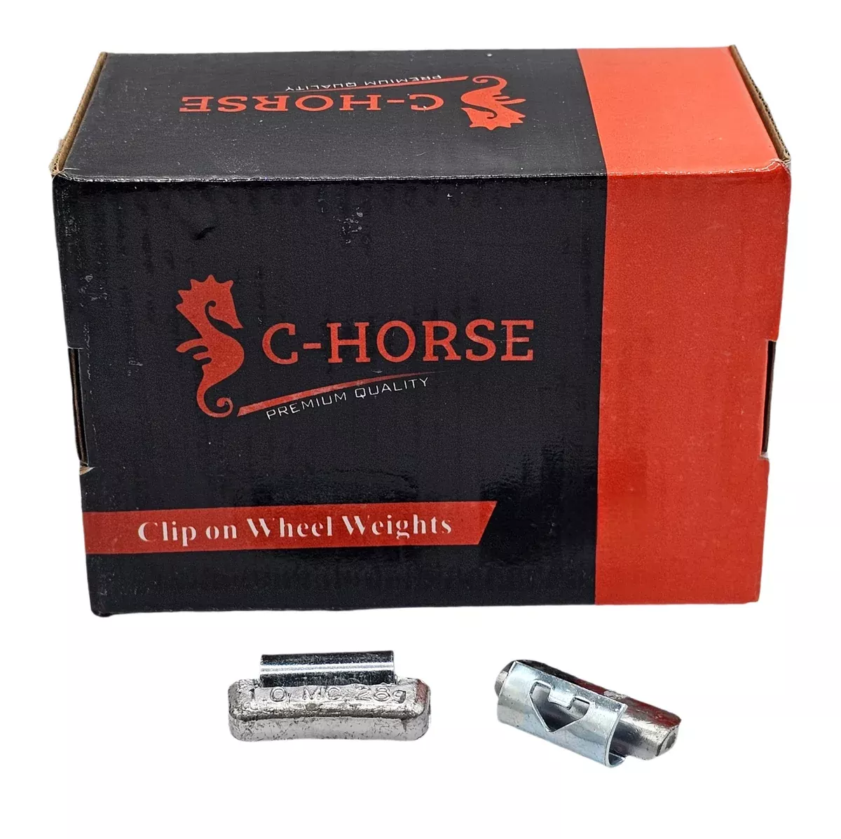 C-HORSE 1.00 oz MC Style Clip-On Wheel Weights – 250 PCS (Lead Material)
