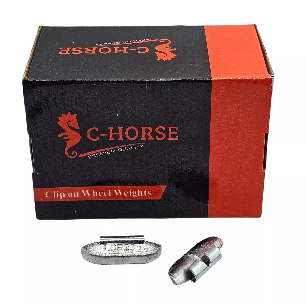 C-HORSE 1.00 oz P Style Clip-On Wheel Weights – 250 PCS (Lead Material)