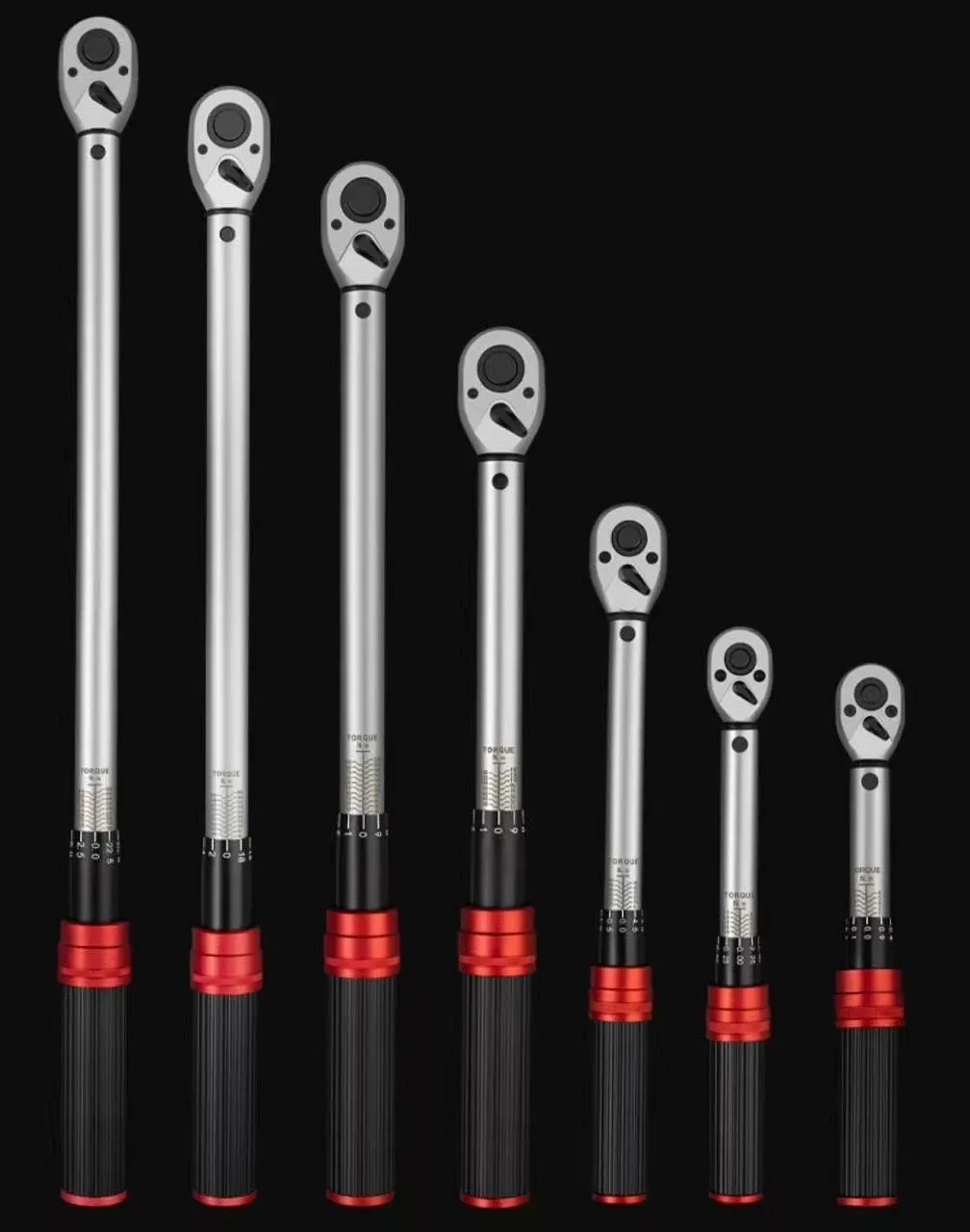 C-HORSE Professional Click Type Ratcheting Torque Wrench 1/4" 3/8" 1/2" Drive