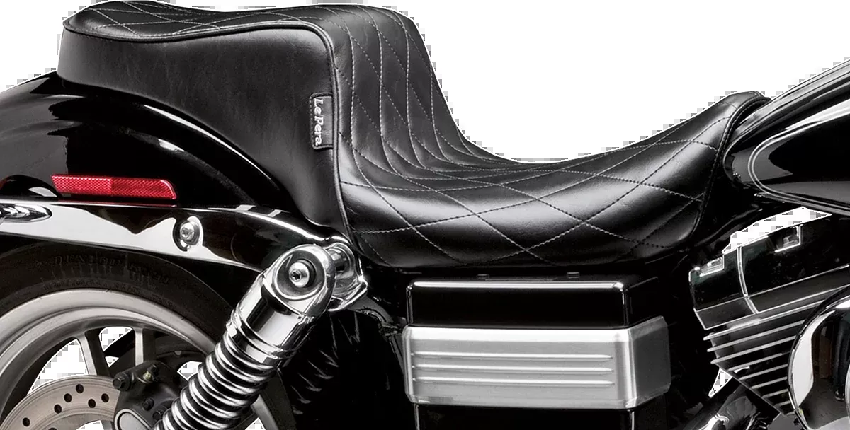 Cherokee Seat - Diamond Pleated - Black - FXDWG '96-'03